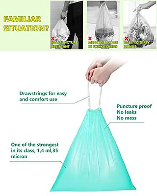  AYOTEE Compostable Trash Bags 4 Gallon Drawstring