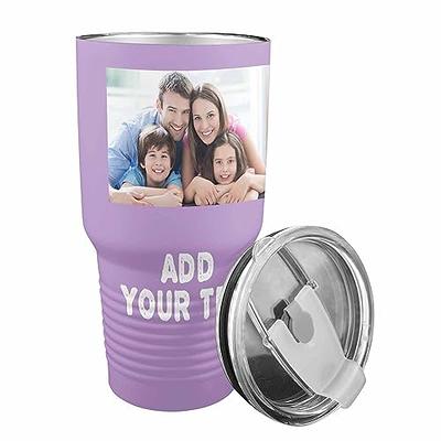 Personalized Photo 30oz Stainless Steel Insulated Tumbler, Custom Coffee  Tumbler Cup with Lid Customized Travel Mugs with Text Photo Logo  Personalized Gift for Adults Men Women Birthday Christmas - Yahoo Shopping
