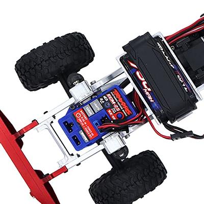 For 1/18 RC Crawler Car Traxxas TRX4M TRX4-M Metal Trailer with Tires Set  Upgrad