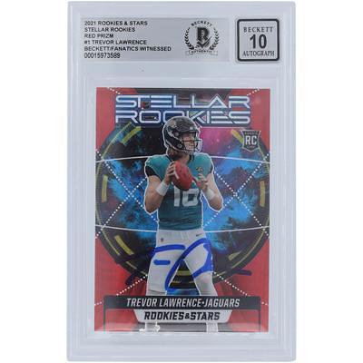 Trevor Lawrence Jacksonville Jaguars Autographed 2021 Panini Select  Concourse #43 Beckett Fanatics Witnessed Authenticated Rookie Card