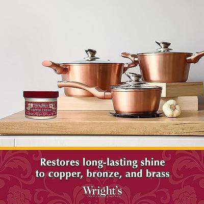 Wright's Silver Cleaner and Polish Cream - 8 Ounce with Polishing Cloth -  Ammonia-Free - Gently Clean and Remove Tarnish without Scratching