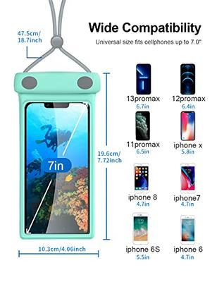 Waterproof Phone Pouch With Lanyard Cellphone Ip8x Diving Touch Dry Bag  Case Hd Tpu Waterproof Dustproof Phone Case Dedicated (black)