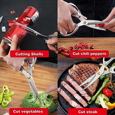 Kitchen Shears Scissors Heavy Duty Sharp Cooking Food Meat Chicken Utility  Chop