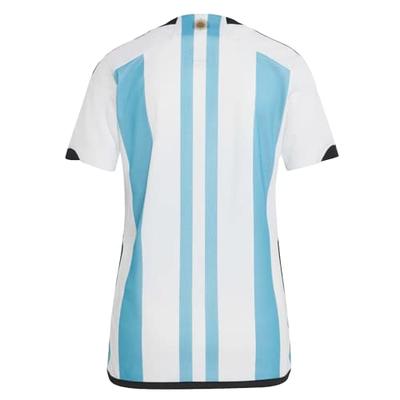 Adidas Argentina 2022 Womens 3-Star Winners Home Jersey