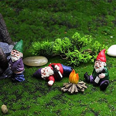 Garden Gnome Statue Outdoor Figurines,Outdoor Garden Flowerpot Statues,Elf  Resin Sculpture,Out The Door Tree Hugger,Garden Ornament,Indoor