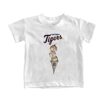 Milwaukee Brewers Tiny Turnip Women's Base Stripe 3/4-Sleeve Raglan T-Shirt  - White/Navy