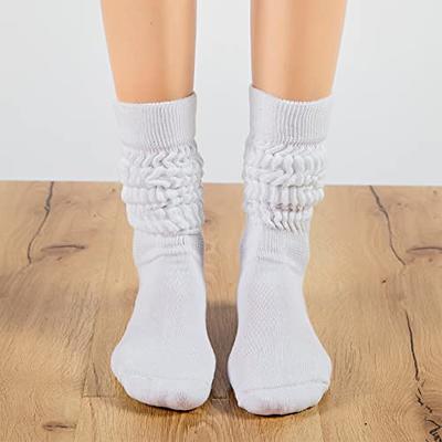 Plush Slouch Socks, White