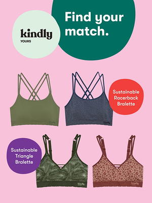 Kindly Yours Women's Seamless Pullover V-Neck Bralette, Sizes S-XXXL