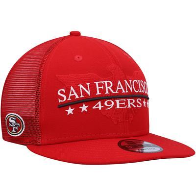 Men's New Era Camo/Scarlet San Francisco 49ers 2023 Salute to Service 9FIFTY Snapback Hat