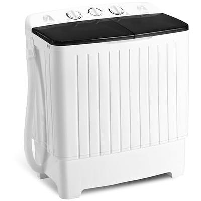 Homguava 26Lbs Capacity Portable Washing Machine Washer and Dryer Combo  Twin Tub Laundry 2 In 1 Washer(18Lbs) & Spinner(8Lbs) Built-in Gravity  Drain