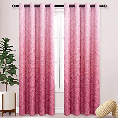 Purple Blackout Curtains Grommets 2 Panels for Bedroom-Window Curtain 96  Inches