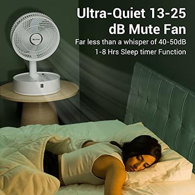  JISULIFE Camping Fan 8000mAh Battery Operated, Portable Tent Fan  Rechargeable with Remote Control, Camping Fan with Detachable Fan Blades,  Hanging Hook, Timer, 4 Speeds for Outdoor Dorm-White : Home & Kitchen