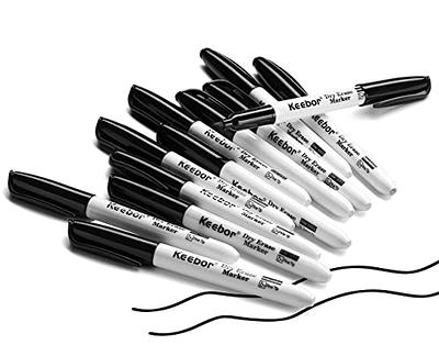 Basics 12-Pack Low-Odor Chisel Tip Dry Erase White Board Markers -  Black