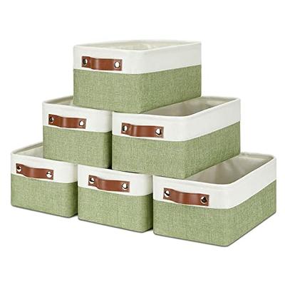 Small Storage Baskets 6 Pack, Fabric Collapsible Gift Storage