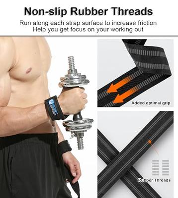 Wrist Straps for Weightlifting Non-Slip Grip - 1 Pair, Wrist Wraps Support  For Weight lifting Straps for Men & Women | Fitness Gym Straps for Workout