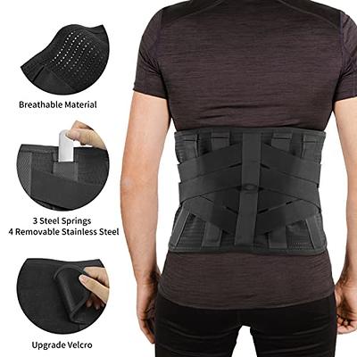 Bracepost Back Brace for Lower Back Pain Relief with 7 Stays Ultra