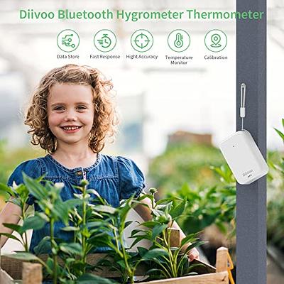 ORIA Thermometer Hygrometer Wireless Bluetooth Outdoor Thermometer Smart  Home Temperature and Humidity Sensor