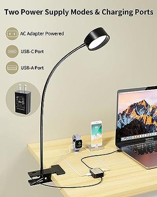 Reading Light with 2 Charging Ports, Reading Lights for Books in