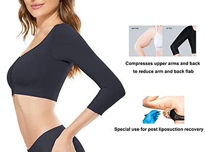 Women Shapewear Sleeve Arm Shaper Compression Post Surgery Front Closure  Bra Tank Top Shapewear