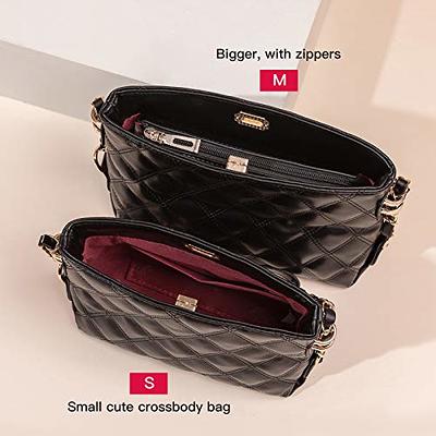 EVVE Small Crossbody Bag for Women Trendy Flap Saddle Purses with