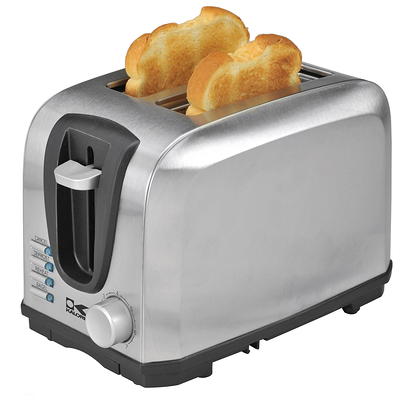 KALORIK 1800-Watt 4-Slice Stainless Steel Wide Slot Toaster TO 46813 SS -  The Home Depot