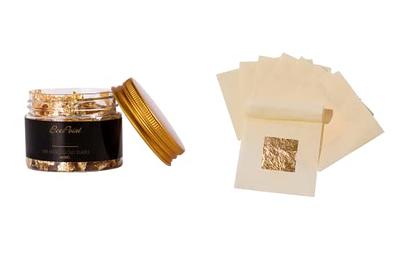 Edible Gold Leaf Sheets 24K 10Pcs Foil Cake Decoration Arts Craft Gilding  Design