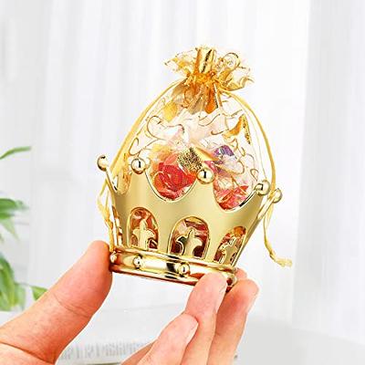 Gold Fillable Crown Goblet with Pouch for Candy Chocolate Cake Dessert  Storage Decoration for Prince Princess Baby Shower Birthday Party (48) -  Yahoo Shopping