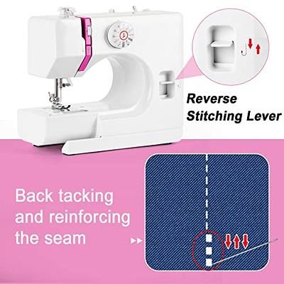 YouYeap Electric Sewing Machine 12 Stitches Multi-Functional Mending Sewing  Machine for Beginners