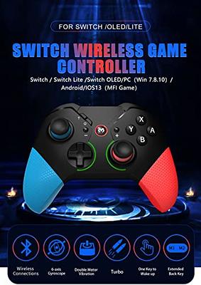 Supporting Joy-con With Multi-mode Compatibility: Switch, Android Phone,  Iphone, Pc, Tv, Wireless Bt, Wired Usb, Vibration Feedback,  Macro/customizable Operation, Mfi Gamepad, One Hand Controller