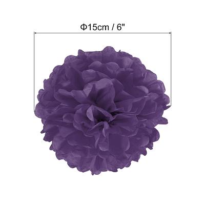 EZ-Fluff 12 inch Brown Tissue Paper Pom Poms Flowers Balls, Decorations (4 Pack)