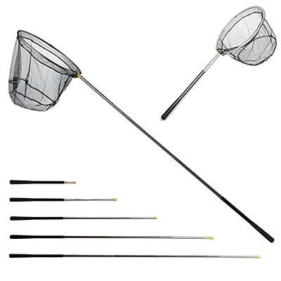 Fishing Landing Net with Aluminum Telescoping Pole 75 Long Handle,Rubber  Coated Nylon Mesh,for  Steelhead,Salmon,Fly,Kayak,Catfish,Bass,Trout,Shrimp,Crab,for Easy Catch &  Release,Extend to 75 Inch - Yahoo Shopping