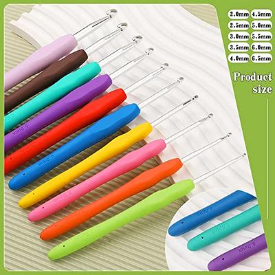 Crochet Hooks 2.5MM 3.0MM 3.5MM 4.0MM 4.5MM 5.0MM 5.5MM 6.0MM With  Ergonomic Handle Crochet Hook Amigurumi Supplies 