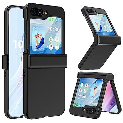 Compatible for Samsung Galaxy Z Flip 5 Case with Hinge Protection,Samsung  Flip 5 Full Cover Shockproof Slim Phone Protection Case Cover Clear for Z