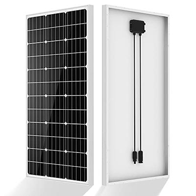  Renogy Solar Panel 100 Watt 12 Volt, High-Efficiency  Monocrystalline PV Module Power Charger for RV Marine Rooftop Farm Battery  and Other Off-Grid Applications, RNG-100D-SS, Single 100W : Patio, Lawn 