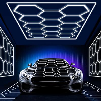 Hexagon LED BLUE lights for Garage, studio, gym, gaming lights