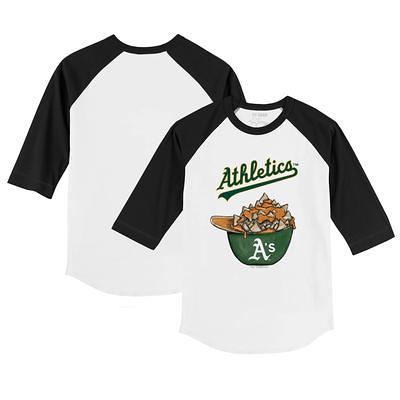 San Francisco Giants Tiny Turnip Youth Nacho Helmet 3/4-Sleeve Raglan T- Shirt - White/Black