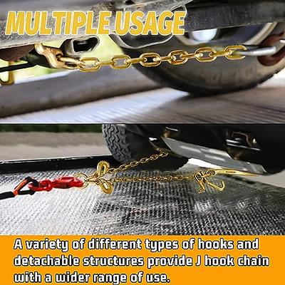 SENKEYFE G80 V Bridle Chain 5/16 × 3 Ft Bridle Transport Chain with 15 In