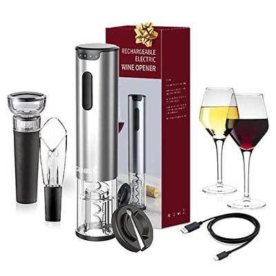 4 In1 Electric Wine Opener Set Rechargeable Wine Bottle Corkscrew