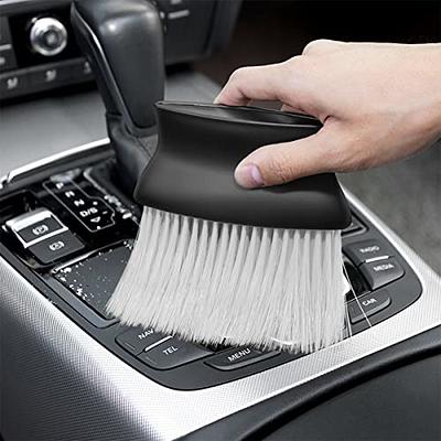 2 Pcs Car Detailing Brushes, Auto Interior Soft Hair Removal Brush