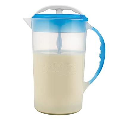 Dr. Brown's Baby Formula Mixing Pitcher with Adjustable Stopper, Locking  Lid, & No Drip Spout, 32oz, BPA Free, Black