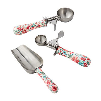 Cookie Scoop Set of 3 Ice Cream withTrigger Include 1.5 Tbsp 2.8 5.4  Stainless