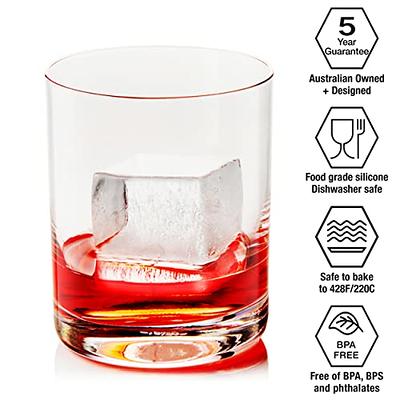 DRINKSPLINKS T Ice Tray and Mega Cube Mold - Silicone Ice Cube Mold Trays  for Freezer with