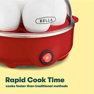 BELLA DOUBLE TIER EGG COOKER - SOFT, MEDIUM, OR HARD EGGS BOILED IN MINUTES!