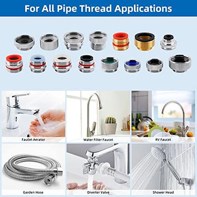 2 Pcs Dishwasher Faucet Adapter, Portable Dishwasher Snap Adapter  Connection Accessories,15/16-27Male or 55/64-27Famale