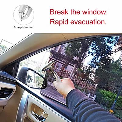 WONDER POINT Car Window Breaker, Glass Breaker and Seatbelt Cutter,  Emergency Car Glass Safety Hammer, Window Punch Seatbelt Cutter for Family  Rescue