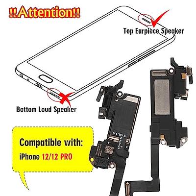 Earpiece Speaker for iPhone 12 Ear Speaker Replacement for iPhone 12 Pro  Speaker Replacement Light Proximity Sensor Flex Cable Earphone Speaker  Assembly with Repair Tools - Yahoo Shopping