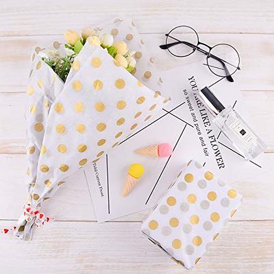 White Paper Gift Bag with 3 Multi Color Tissue Paper Sheets