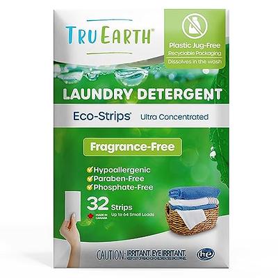 Binbata Laundry Detergent Sheets, Unscented No Plastic Jug 64 Loads,  Liquidless Eco-Friendly Laundry Sheets, Hypoallergenic Biodegradable  Laundry