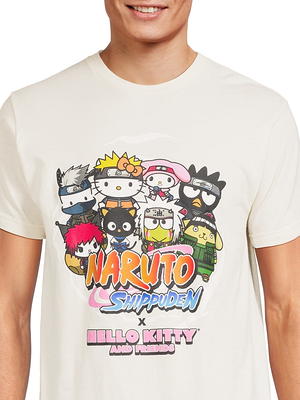 Men's Naruto Short Sleeve Graphic T-Shirt - White S