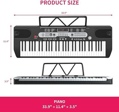 YUBIRD Removable Piano Keyboard Note Labels  